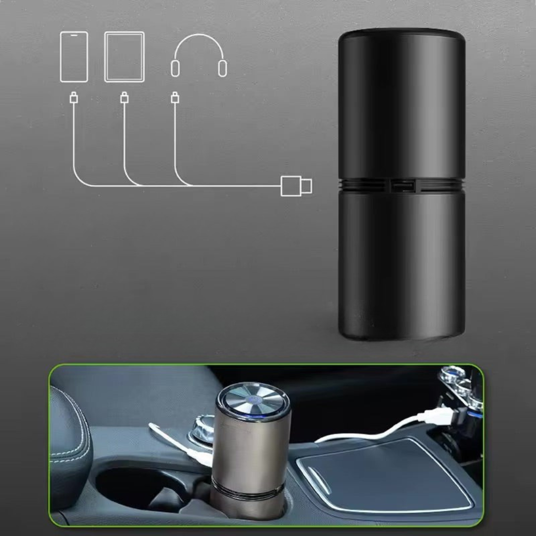 AirClean - Kompakt Luftrenare med USB, Tar Bort 99% av Damm och Allergener