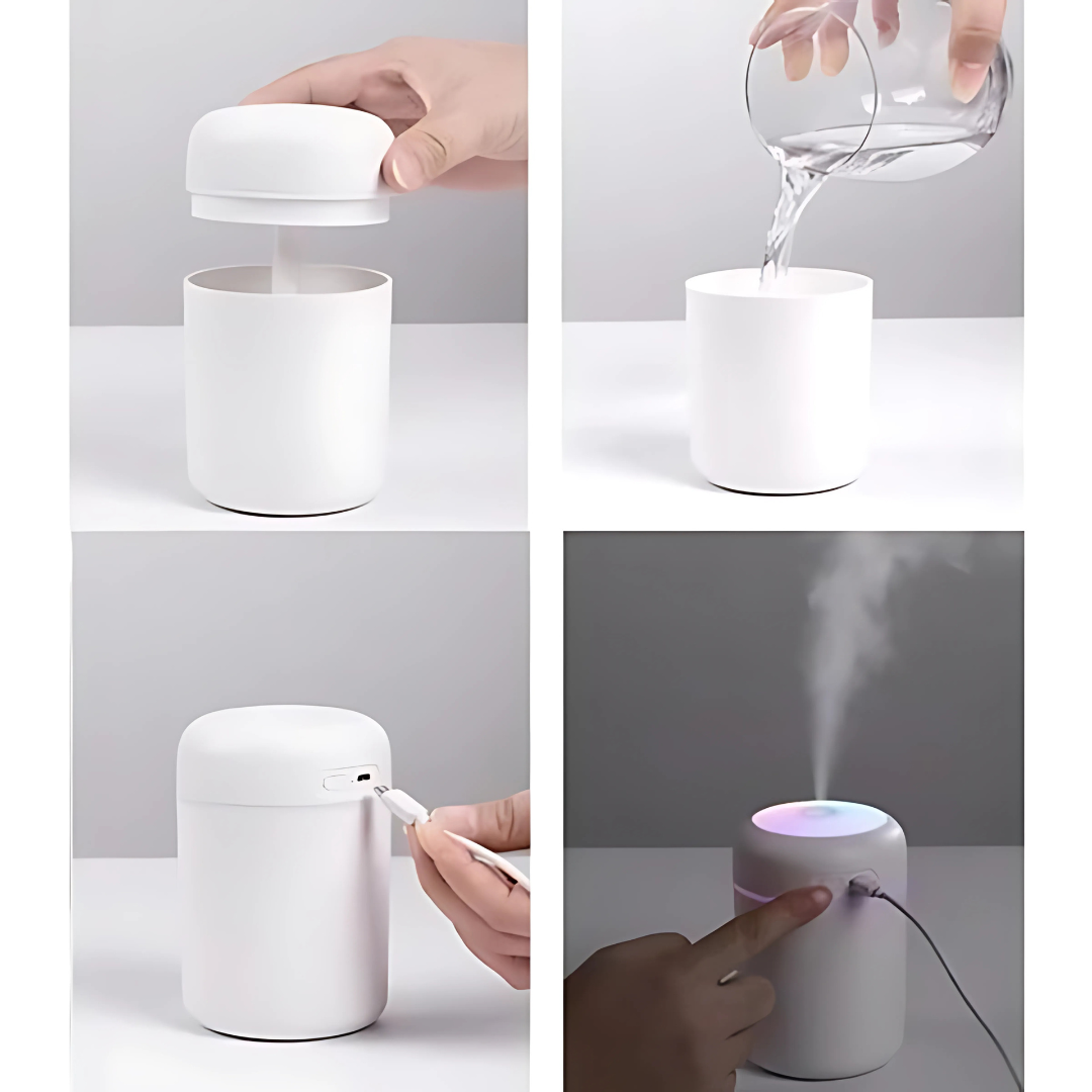 AirPure - Ultrasonisk Luftrenare och Aromadiffusor för Friskare Luft
