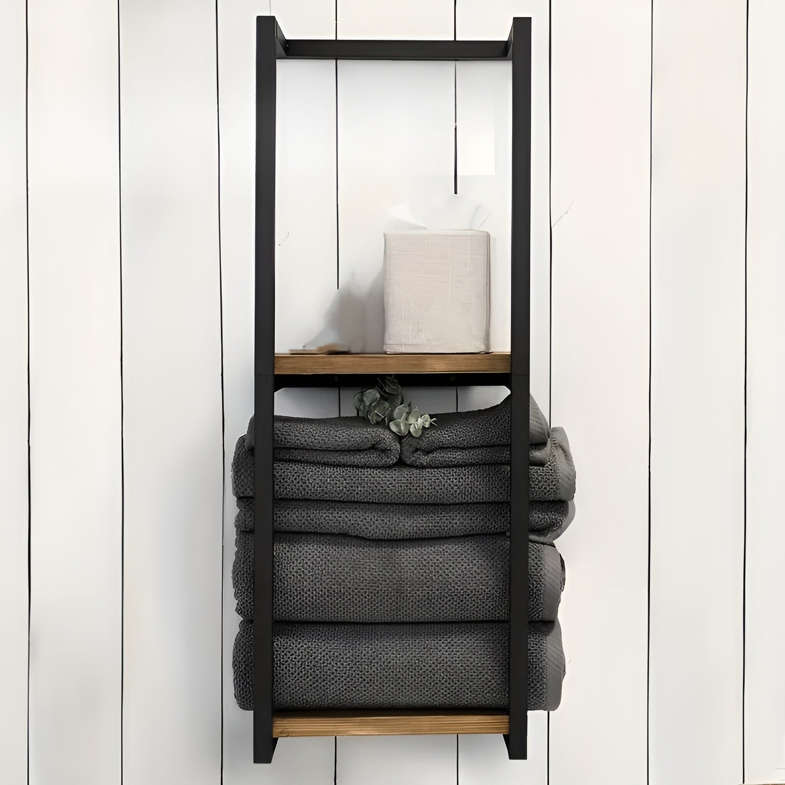 AquaStyle - Väggmonterat Handdukstativ i Rostfritt Stål, Elegant Design