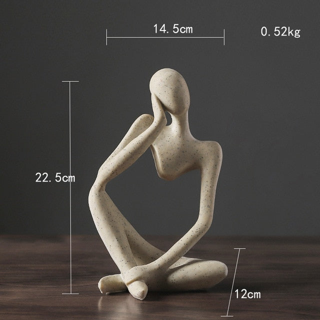 Artistry - Modern Skulptur i Resin för Stilren Inredning och Elegans
