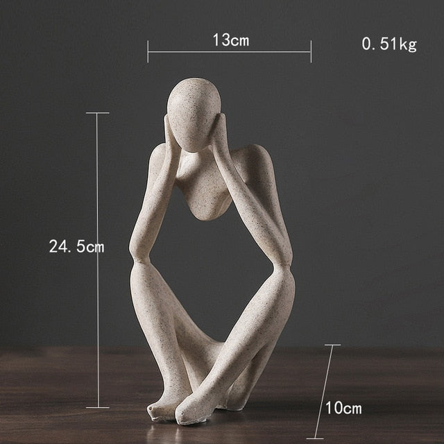 Artistry - Modern Skulptur i Resin för Stilren Inredning och Elegans