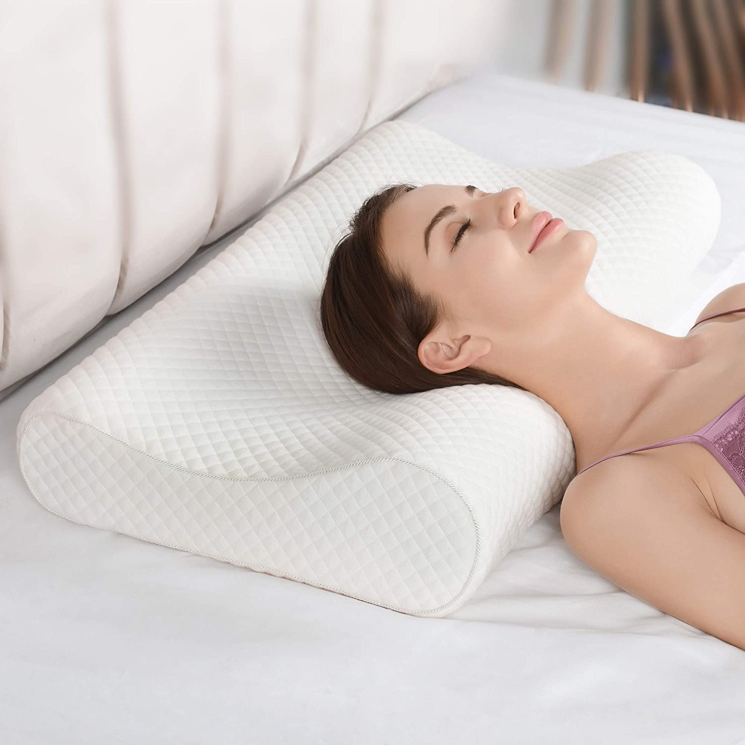 BackEase - Ergonomisk Nackkudde för Optimal Stöd och Smärtlindring