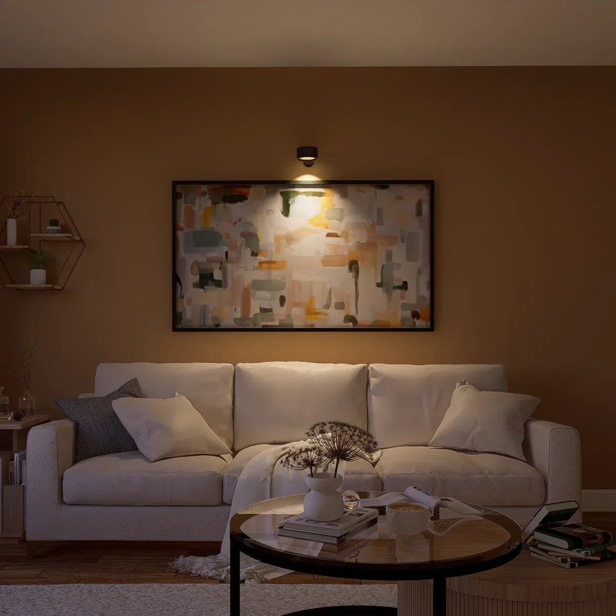 Nyxveil - Trådlös Vägglampa med 360° Roterbart LED-ljus