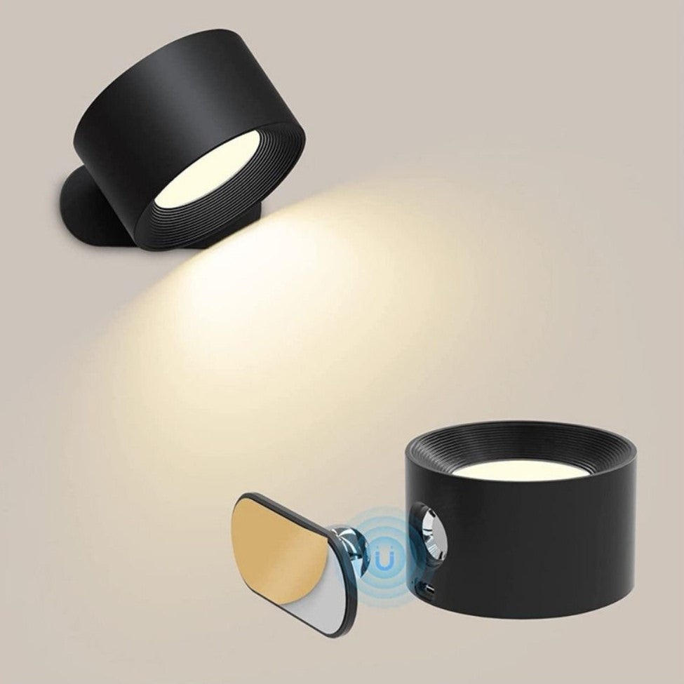 Nyxveil - Trådlös Vägglampa med 360° Roterbart LED-ljus