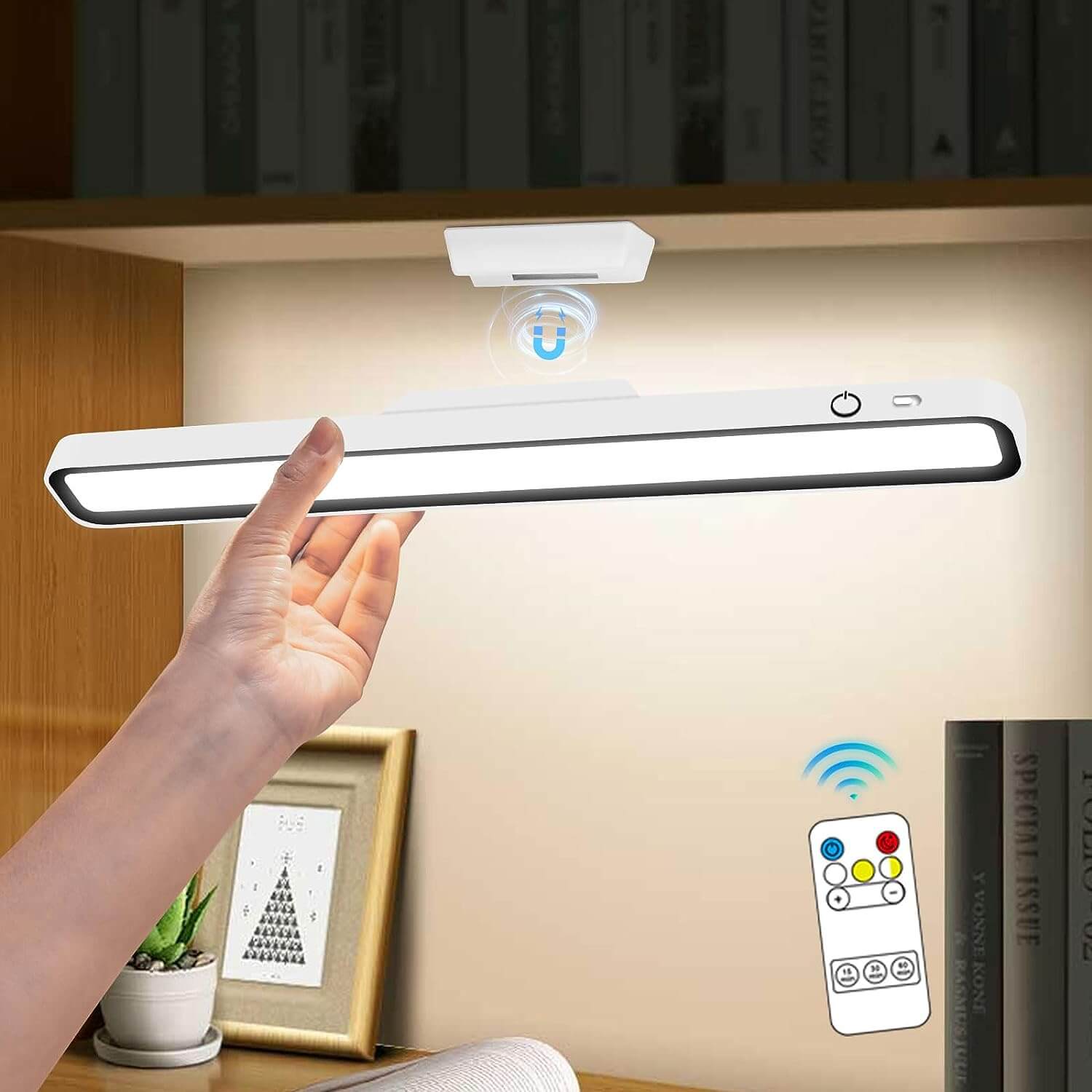 BrightHome - Trådlös Batteridriven LED Lampa med Justerbar Ljusstyrka och Magnetisk Montering