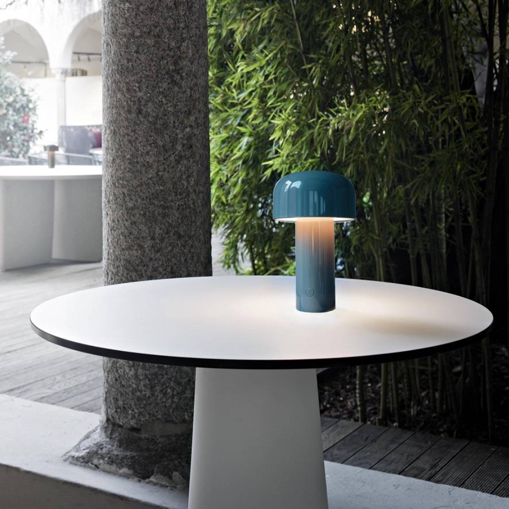 Charmig Svamp Bordslampa - Trådlös och Uppladdningsbar Batteridriven Design