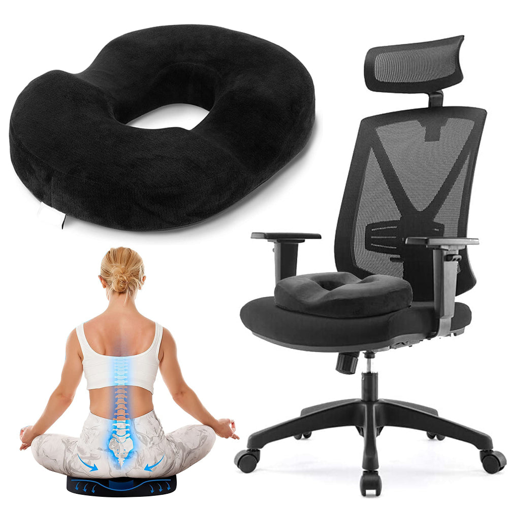 ComfortEase - Ergonomisk Donutkudde i Minnesskum för Smärtlindring och Bättre Hållning