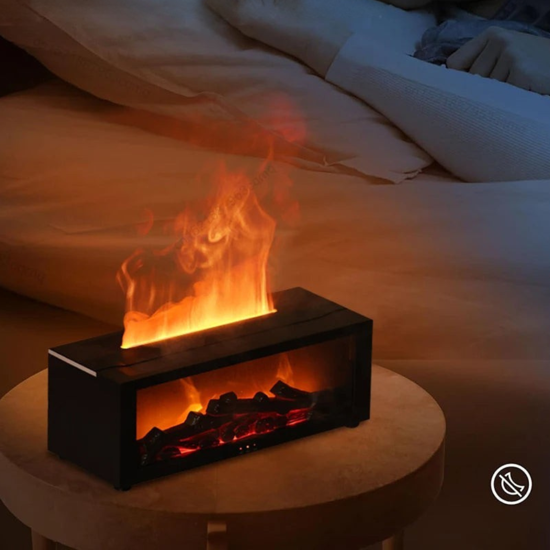 CozyAir - Luftfuktare och Luftrenare med Flammeffekt och Aromadiffusor