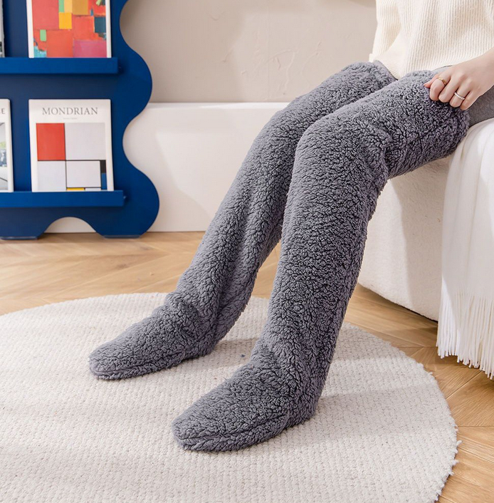 CozyFeet - Höga Vinterstrumpor i Mjukt Material för Värme och Stil