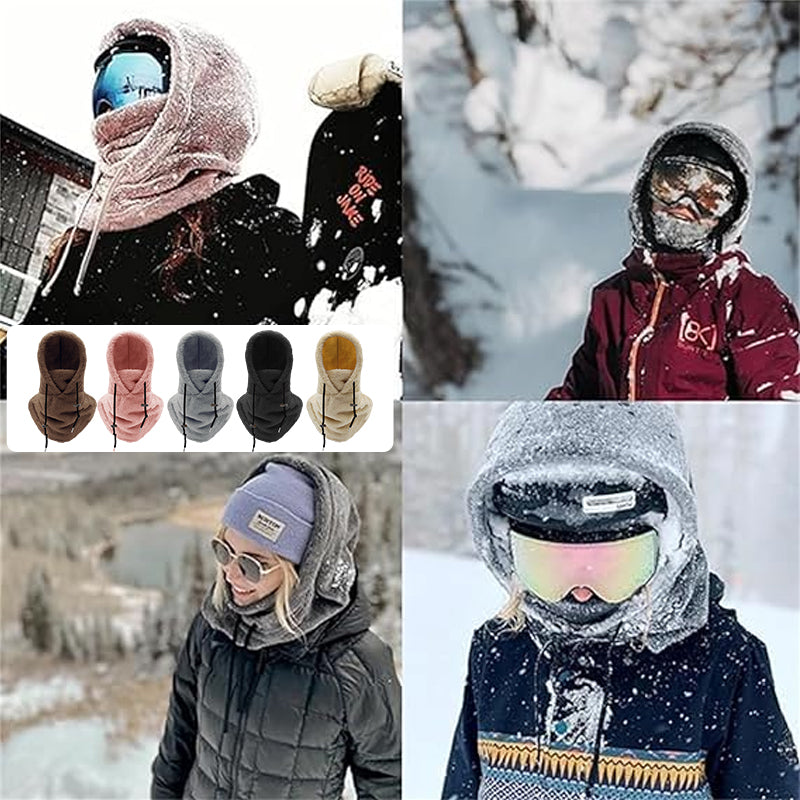 CozyGuard - Fleece Balaclava med Sherpa Huvud för Vinteräventyr och Skydd