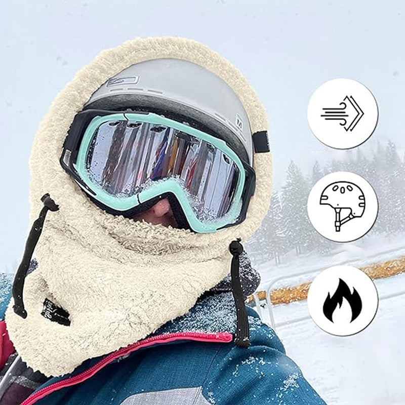 CozyGuard - Fleece Balaclava med Sherpa Huvud för Vinteräventyr och Skydd