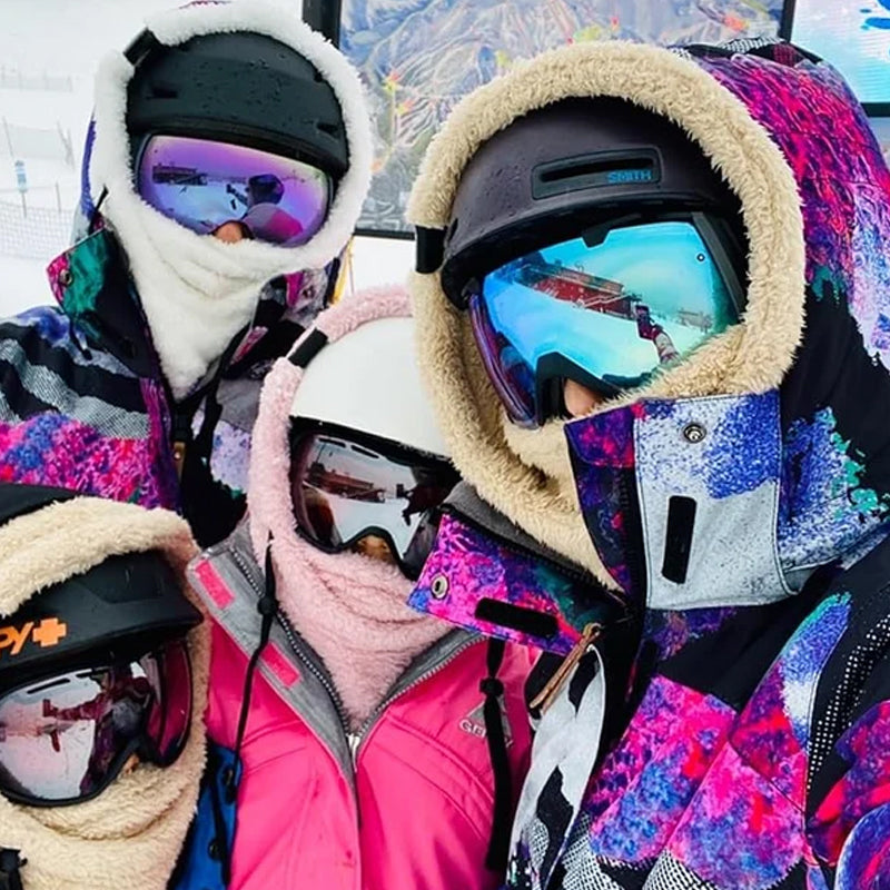 CozyGuard - Fleece Balaclava med Sherpa Huvud för Vinteräventyr och Skydd