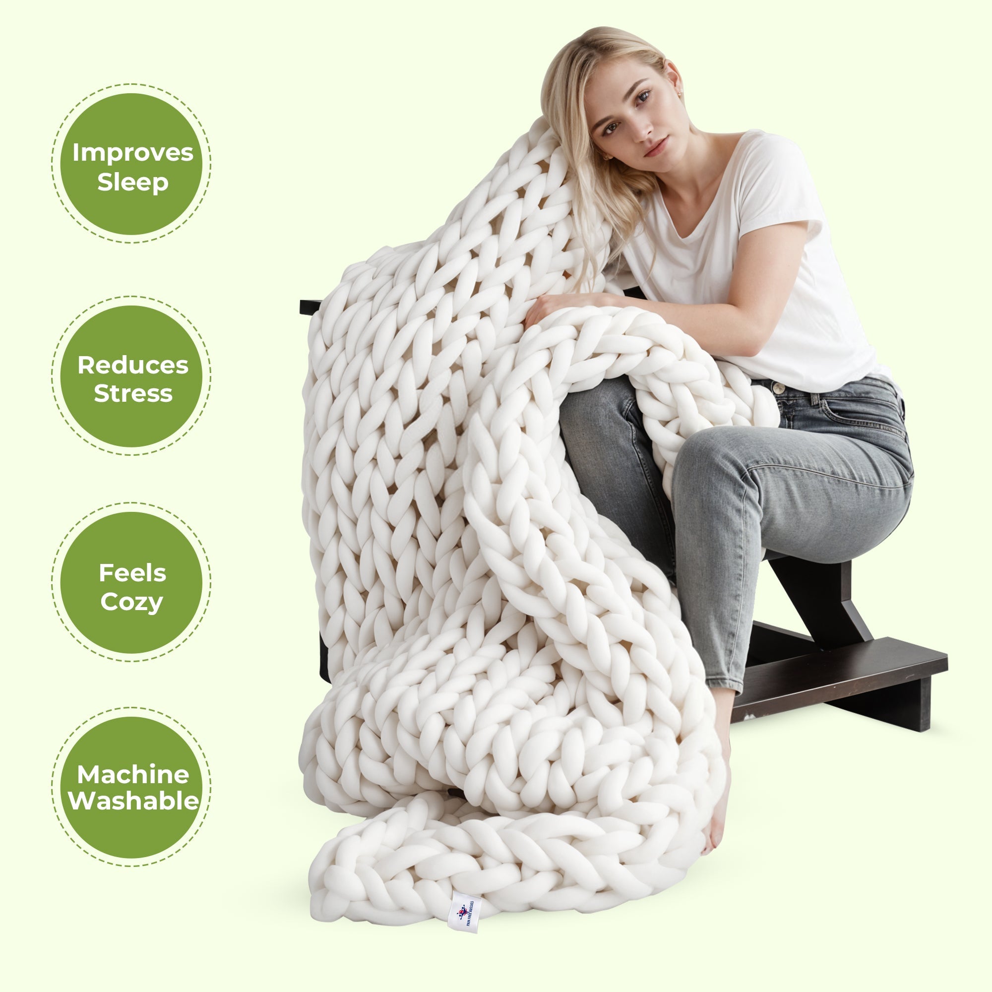 CozyNest - Handvävd Ullpläd i Mjuk Merinoull för Värme och Stil