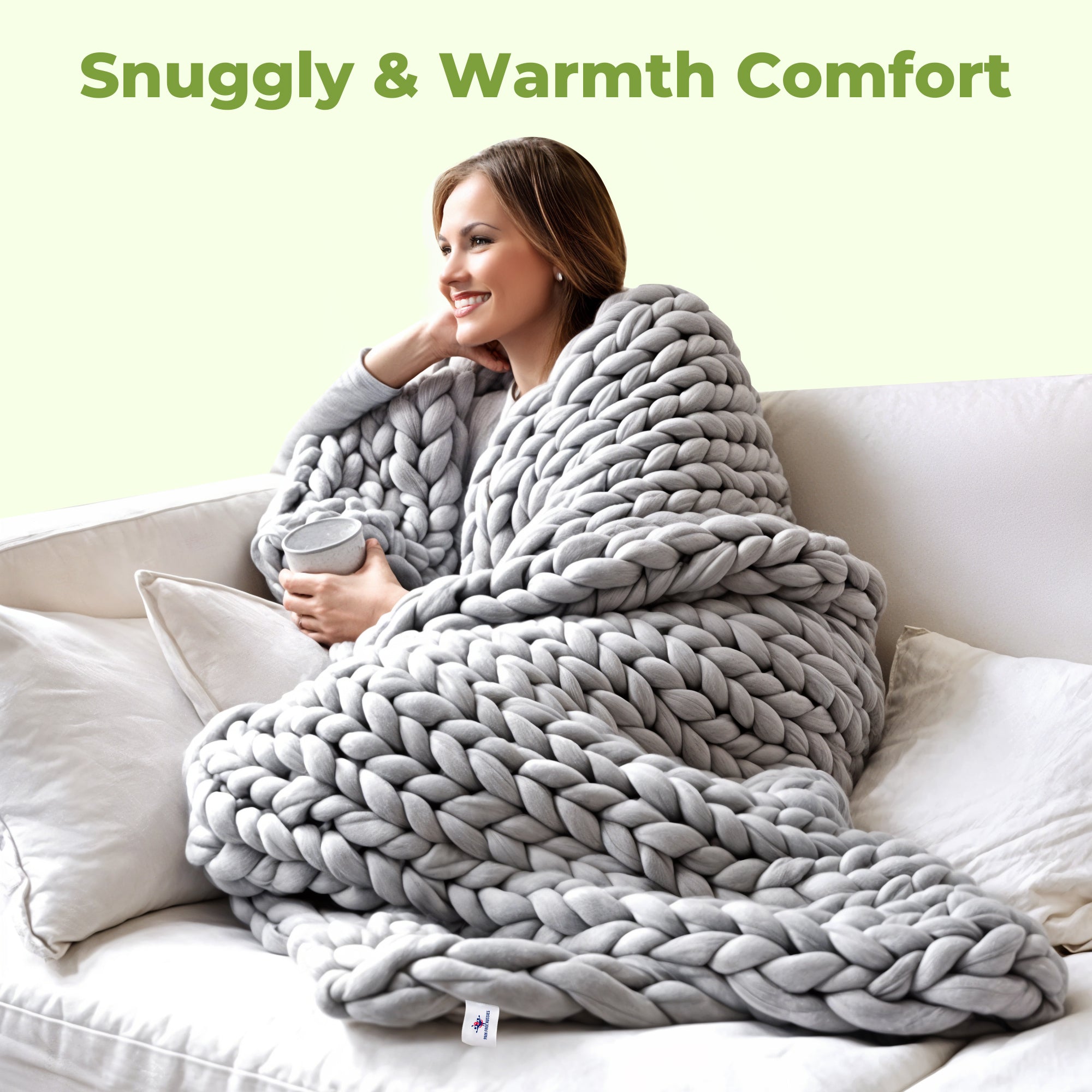 CozyNest - Handvävd Ullpläd i Mjuk Merinoull för Värme och Stil