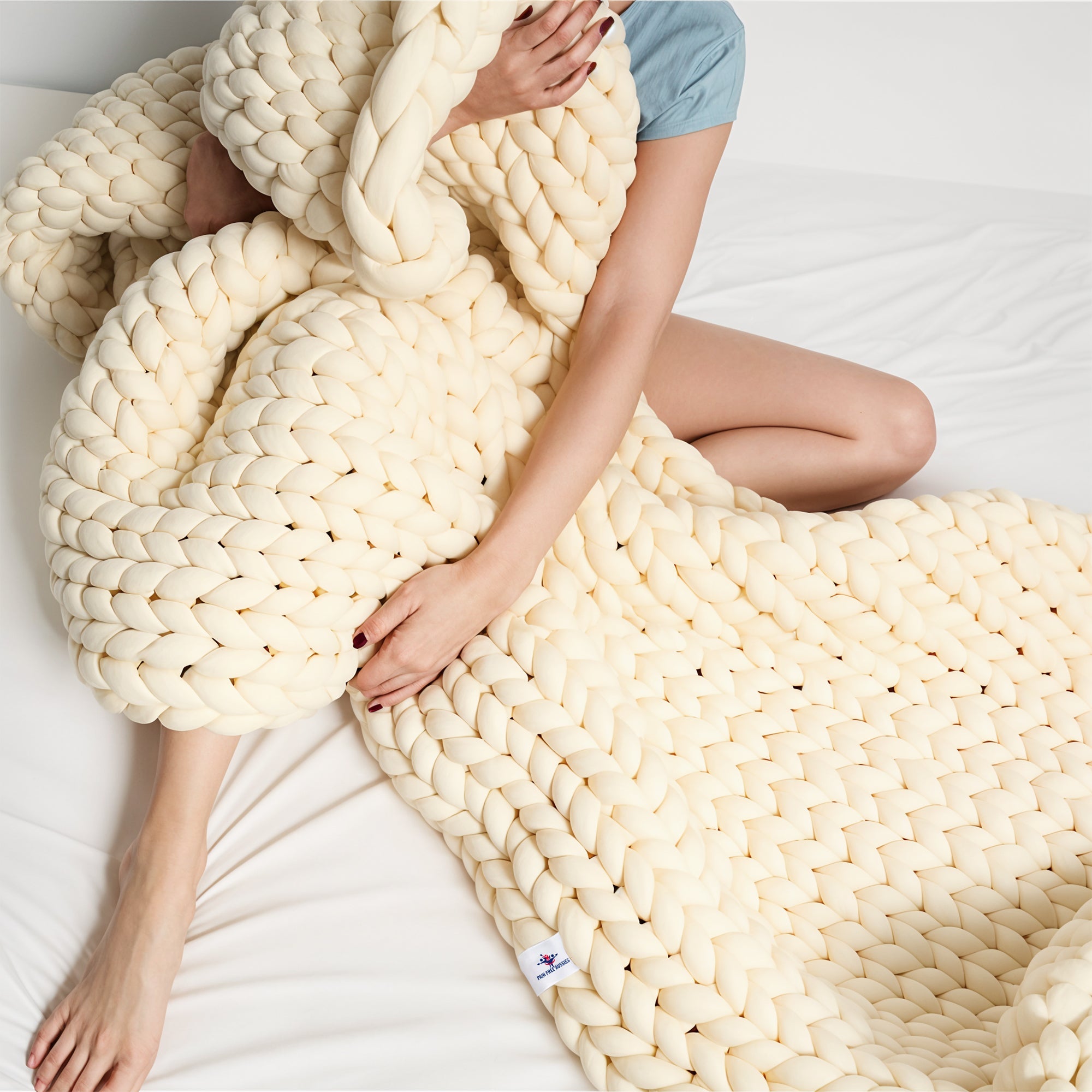 CozyNest - Handvävd Ullpläd i Mjuk Merinoull för Värme och Stil