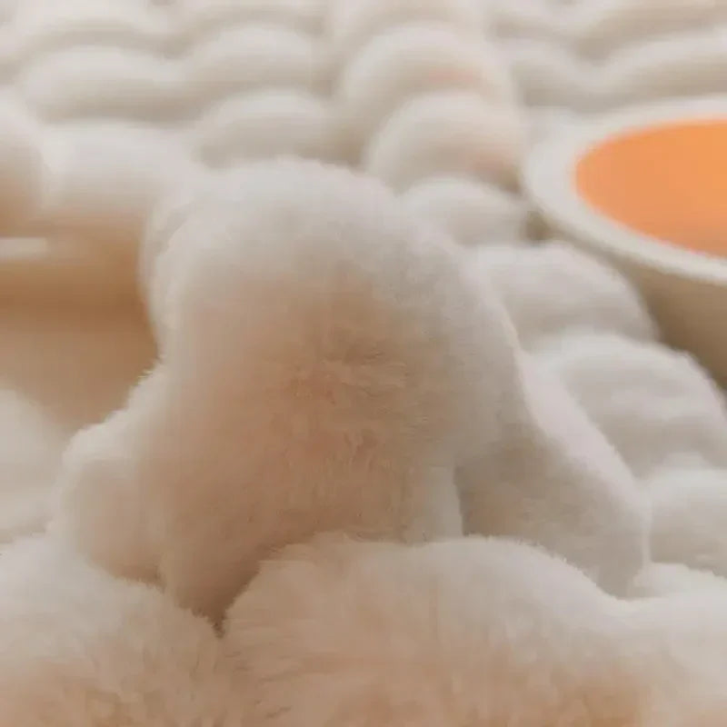 CozyNest - Mjuk Fleecepläd för Soffa och Säng, Året Runt Värme och Stil