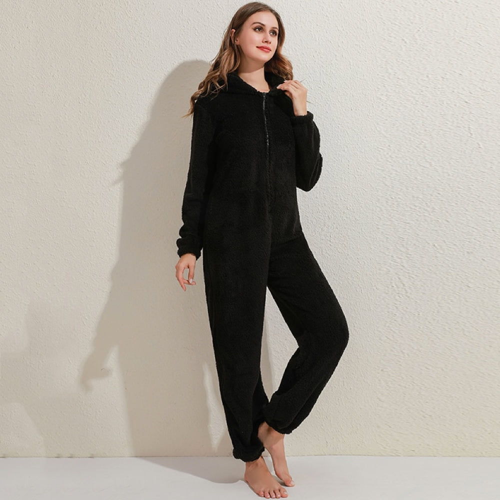 Cozybear - Supermjukt Fleece Onesie med Beroöron för Ultimat Komfort