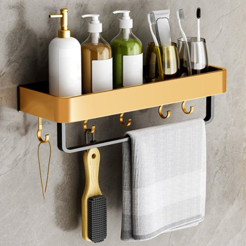 DecoShelf - Elegant Badrumshylla för Handdukar och Toalettartiklar