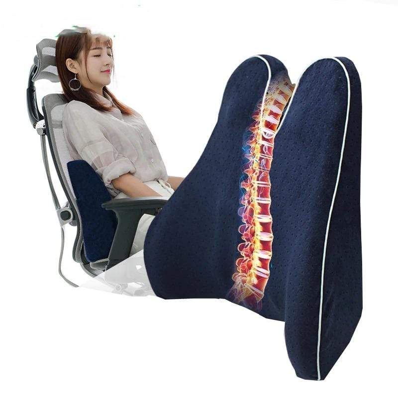 ErgoFlow - Ryggstödskudde med minnesskum för ergonomisk stöd och smärtlindring