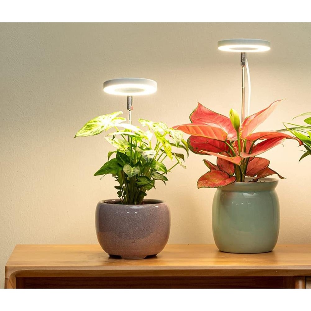 GrowEase - Justerbar LED Växtlampa med Fullspektrum för Inomhusväxter