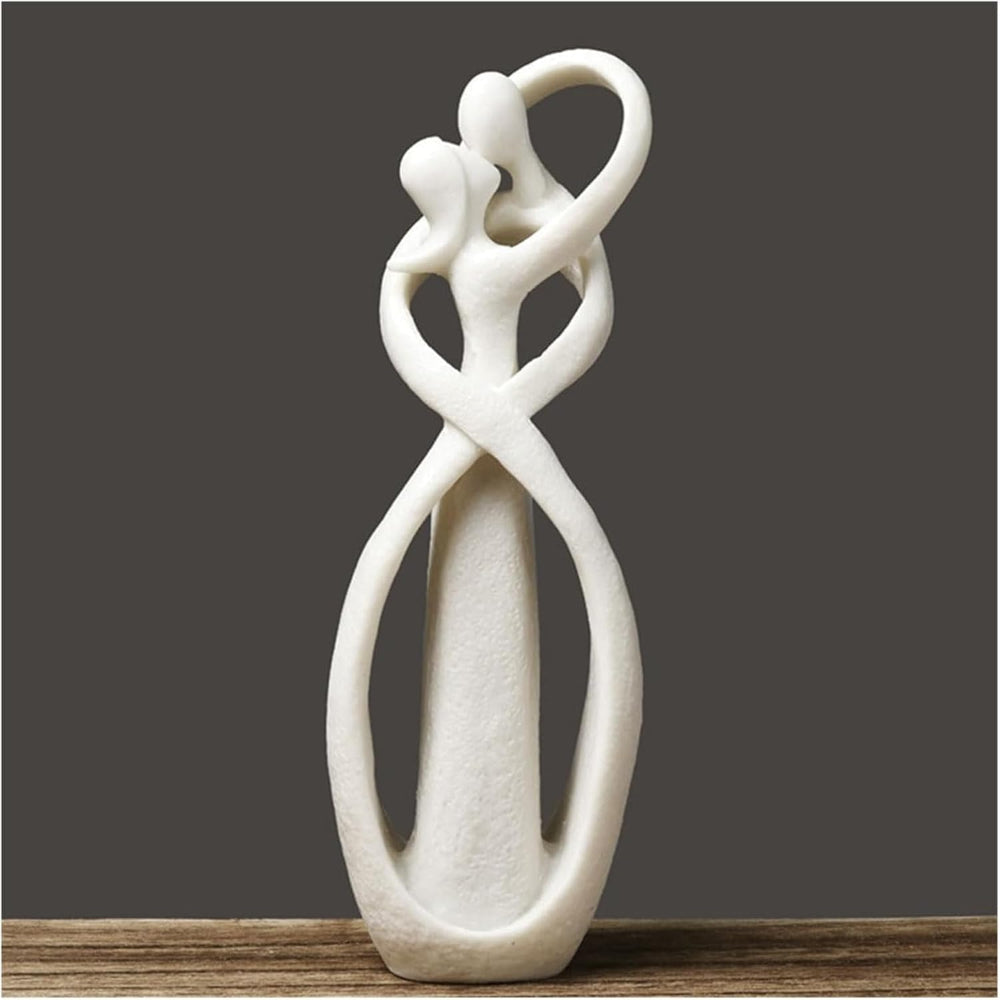 HeartArt - Modern Skulptur i Polyresin för Evig Kärlek och Dekoration 4
