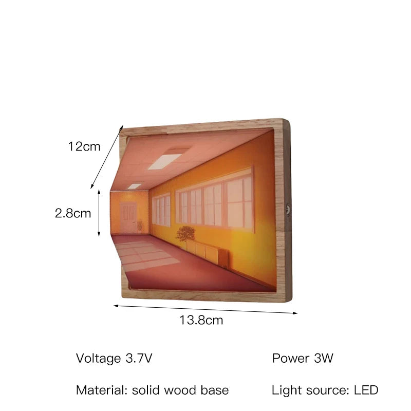 LuminaArt - 3D LED Vägglampa