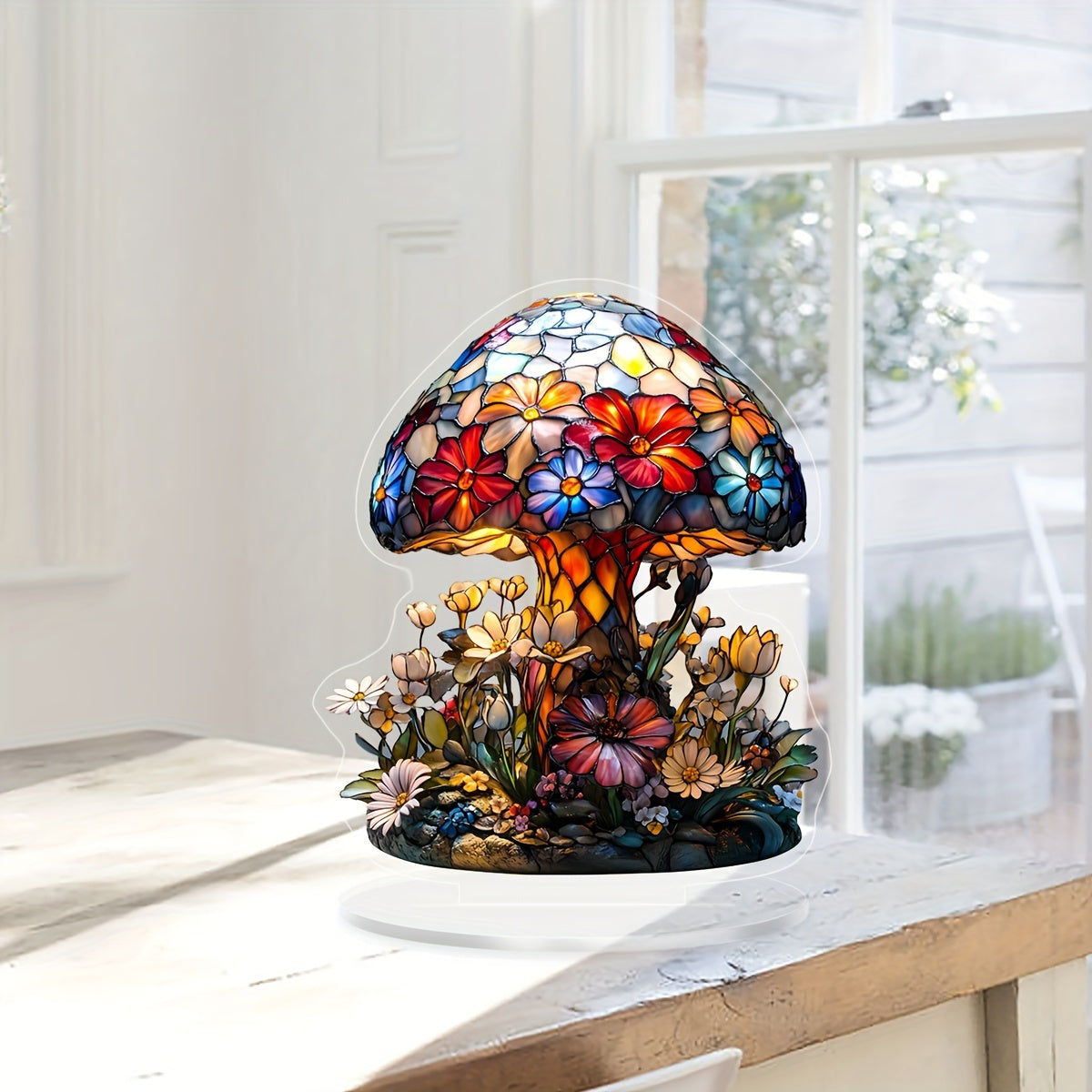 Luminara | Bordslampa – Bohemisk Art Deco-design med Blommotiv 1