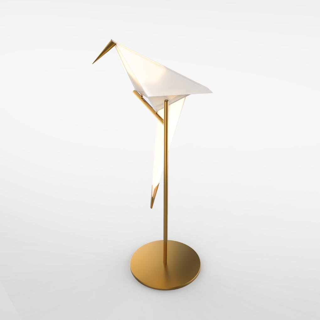 Luminara | Bordslampa – Unik Origami Design i Guld för Elegant Atmosfär 4