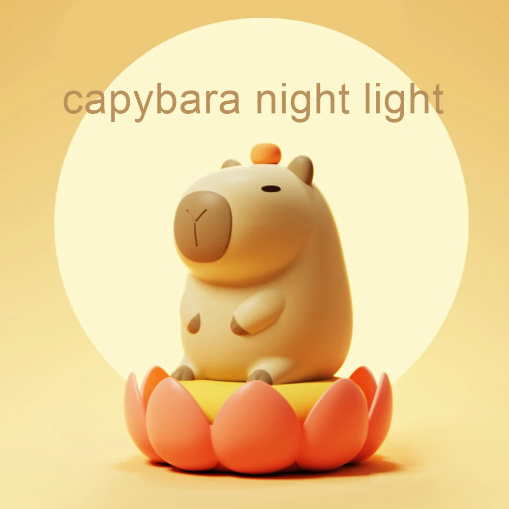 Capylume - Silikon Capybara Nattljus