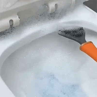 LuxeClean - Hygienisk Silikon Toalettborste med Väggmontering