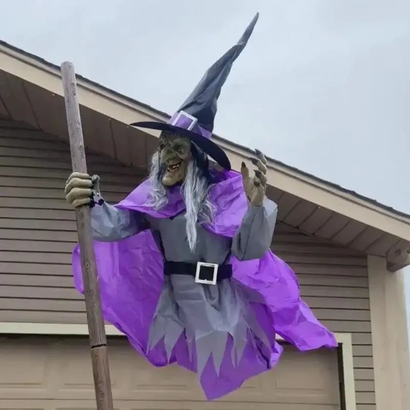 Mivoza - Flygande Heks för Halloween Dekoration