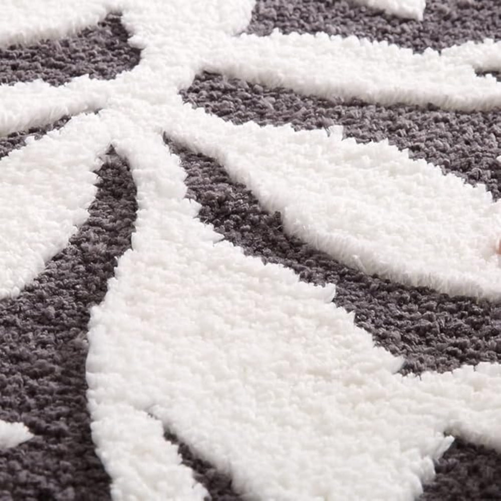 Ecomat- Mjuk Bladmönstrad Badmatta