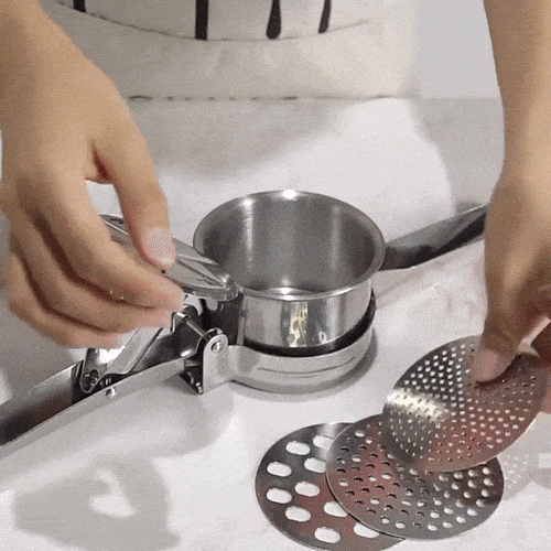 Riceron | Potatisricer – Ergonomisk med Utbytbara Skivor