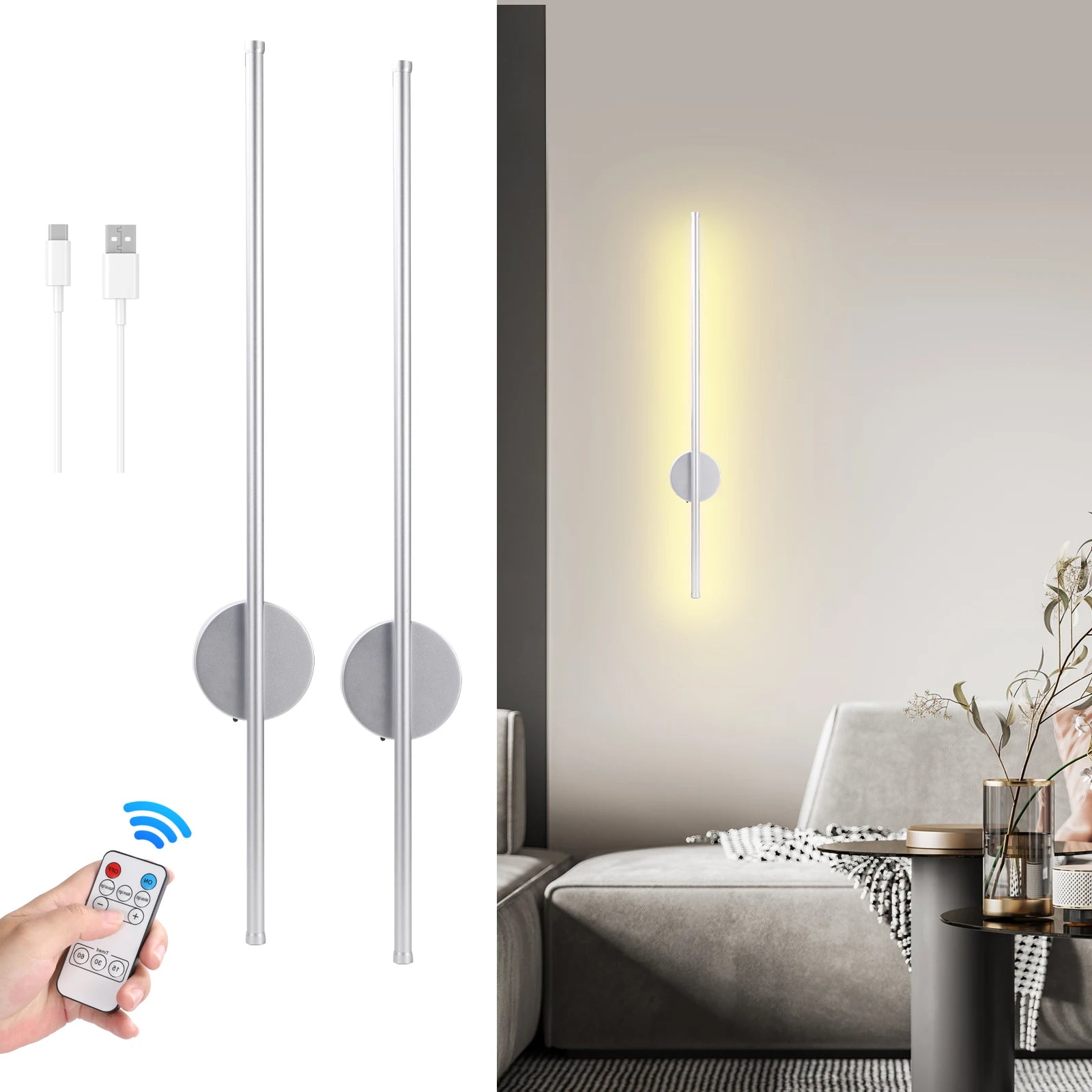 Aethergrip - Magnetisk LED Vägglampa