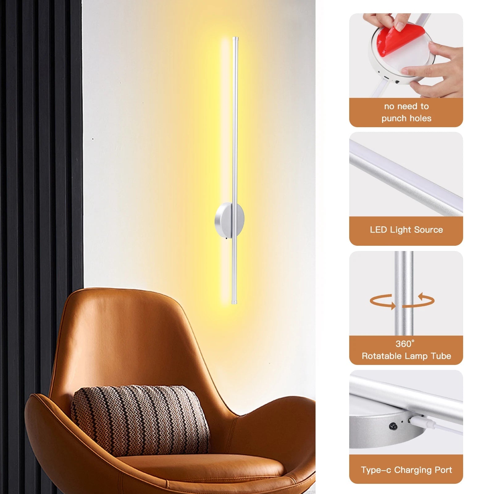 Aethergrip - Magnetisk LED Vägglampa