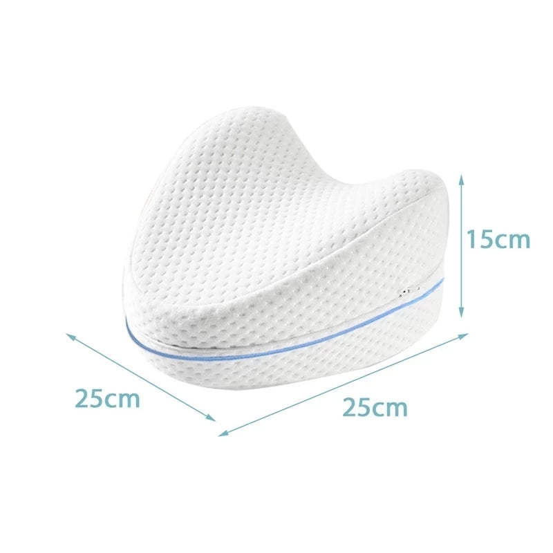 SleepWell - Ergonomisk Knäkudde i Minnesskum för Bättre Sömn och Smärtlindring