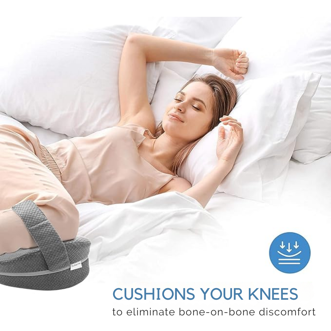 SleepWell - Ergonomisk Knäkudde i Minnesskum för Bättre Sömn och Smärtlindring