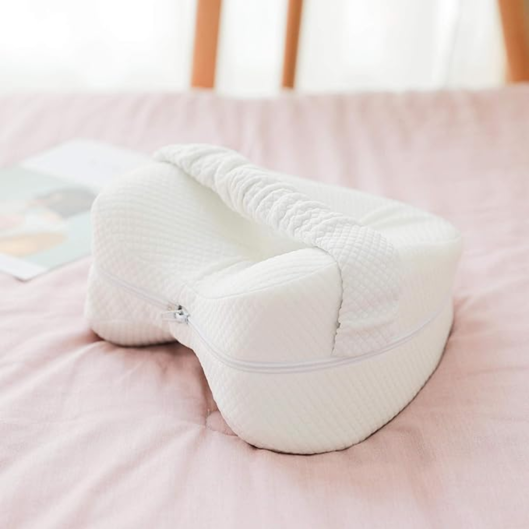 SleepWell - Ergonomisk Knäkudde i Minnesskum för Bättre Sömn och Smärtlindring