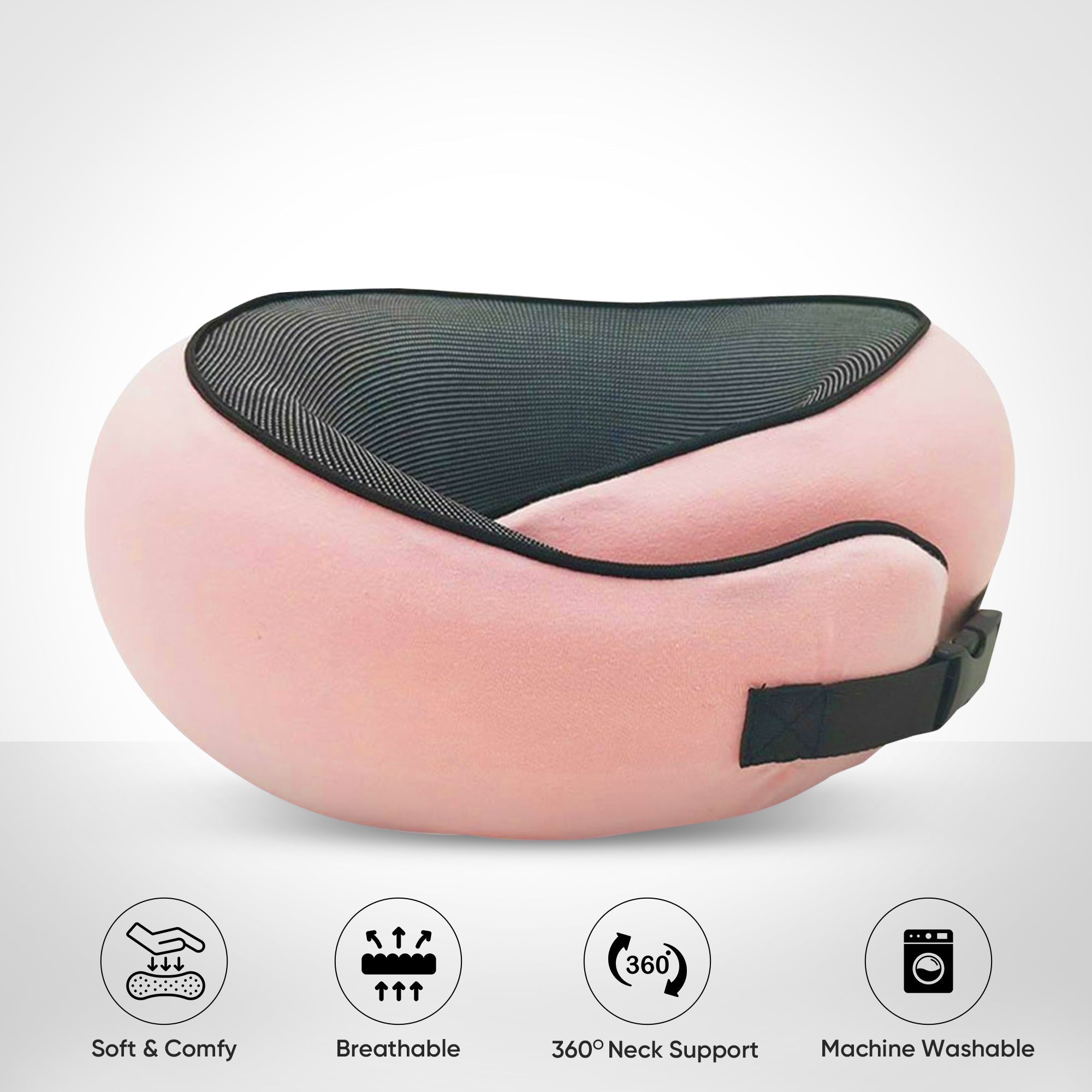 TravelEase - Ergonomisk Resekudde med Nackstöd för Bekväm Avkoppling
