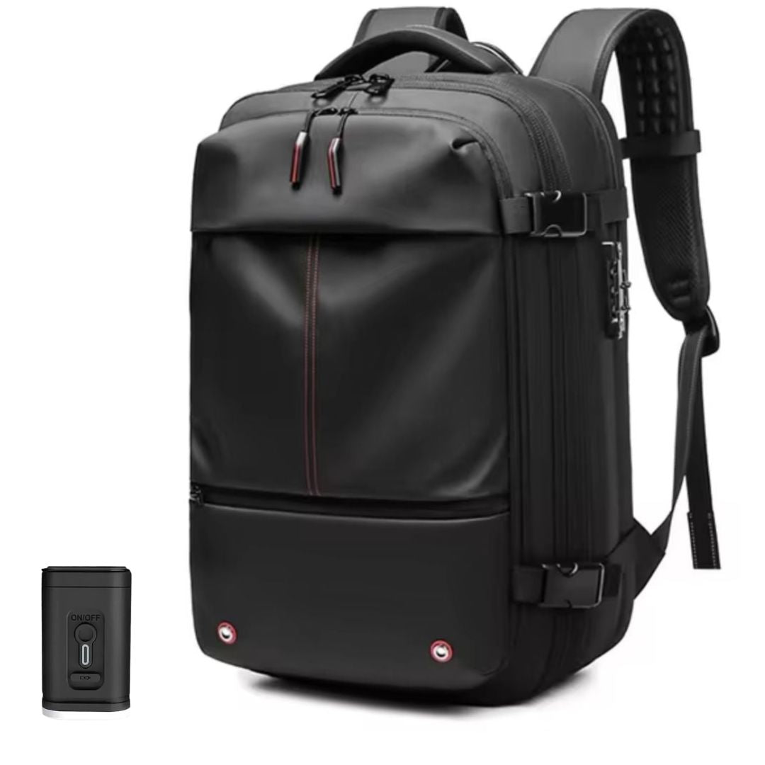 TravelEase - Vakuumkompressionsryggsäck 60L med Stöldskyddande Design och Vattenavvisande Tyg