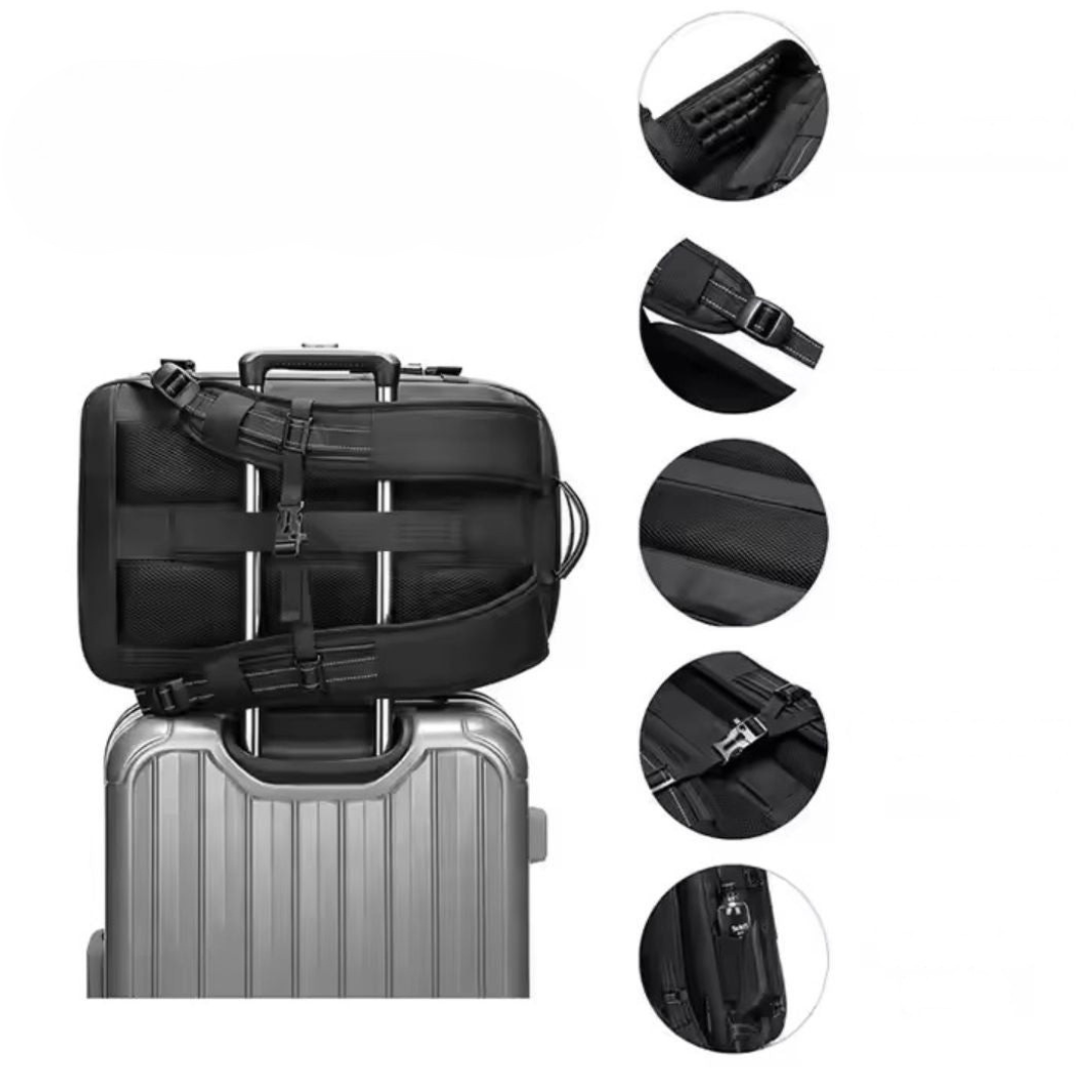 TravelEase - Vakuumkompressionsryggsäck 60L med Stöldskyddande Design och Vattenavvisande Tyg