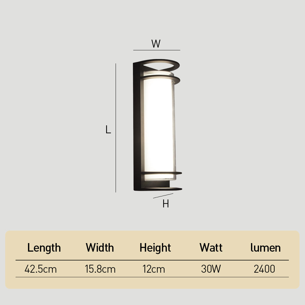 Veloria | Utomhusvägglampa – Vattentät 30W LED-ljus för Trädgård och Terrass 4