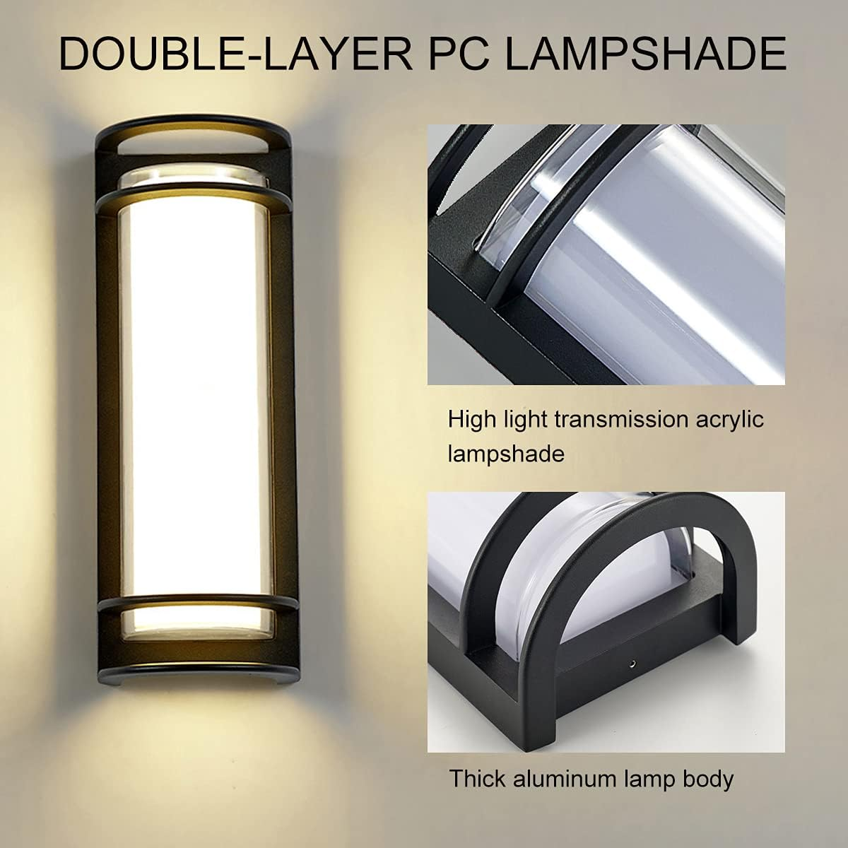 Veloria | Utomhusvägglampa – Vattentät 30W LED-ljus för Trädgård och Terrass 5