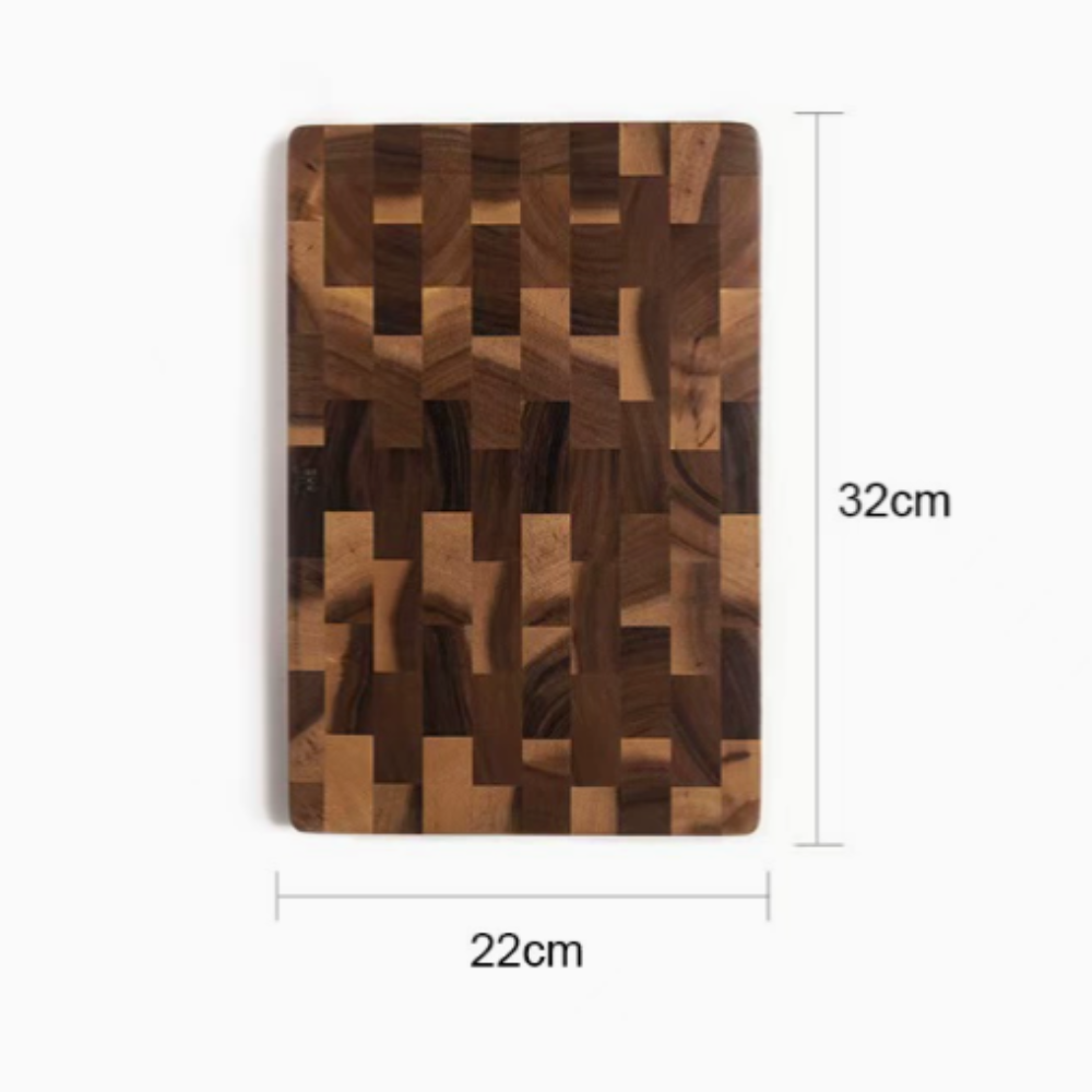WoodCraft - Vändbar Skärbräda i Massivt Akazieträ med Antibakteriella Egenskaper 3