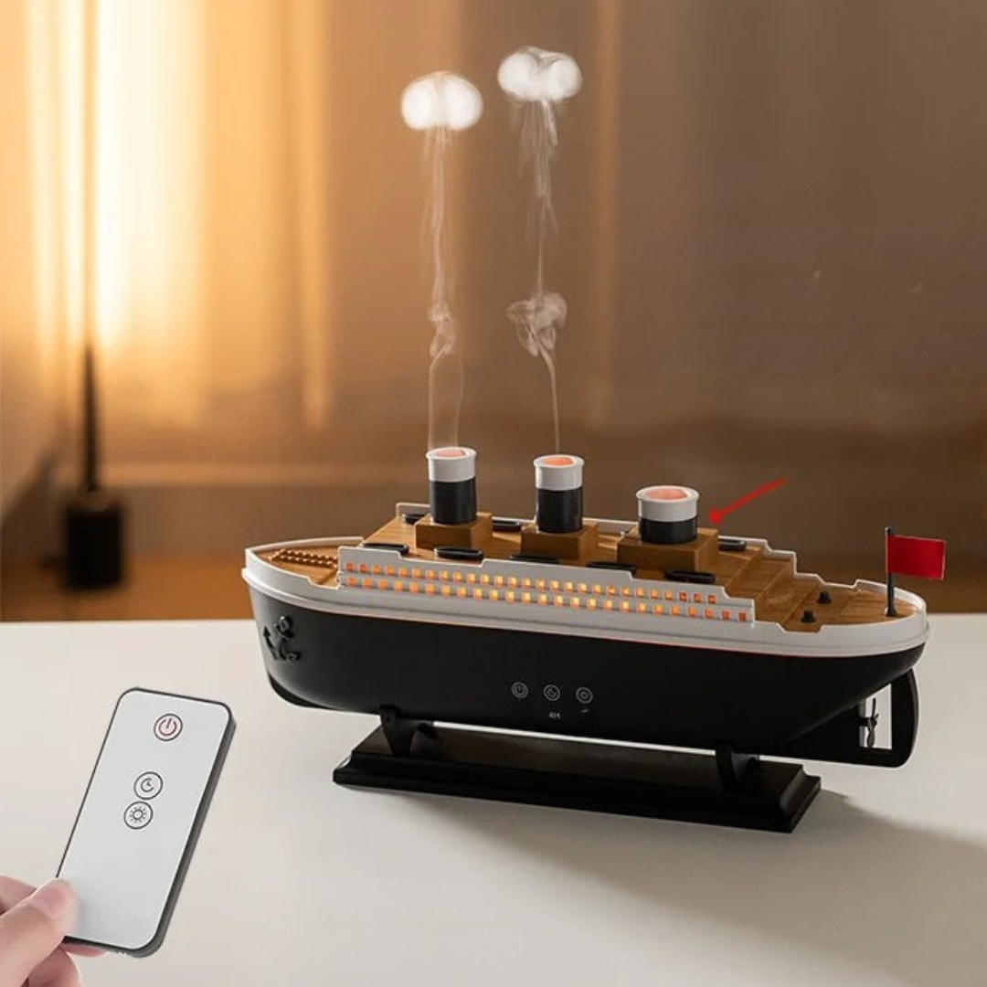 AquaEase - Luftfuktare med Aromadiffusor och LED-lampor för Sovrum
