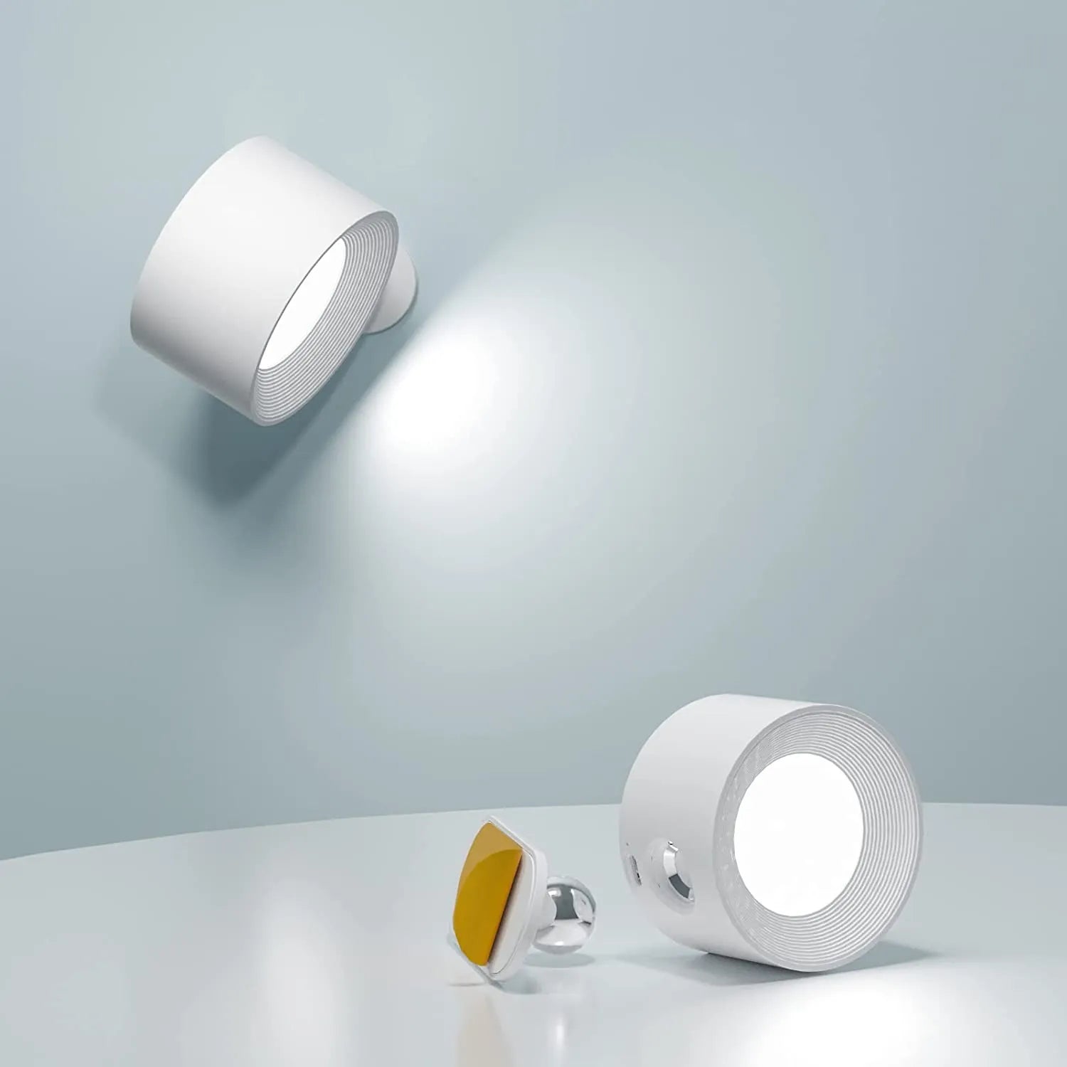Nyxveil - Trådlös Vägglampa med 360° Roterbart LED-ljus