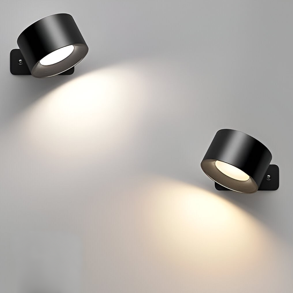Nyxveil - Trådlös Vägglampa med 360° Roterbart LED-ljus