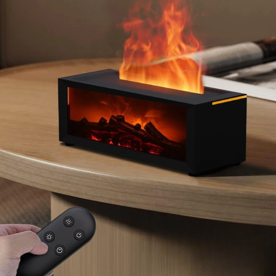 CozyAir - Luftfuktare och Luftrenare med Flammeffekt och Aromadiffusor