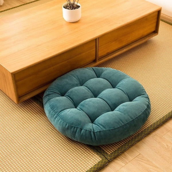 CozyNest - Tuftad Bodenkudde för Inomhus och Utomhus, 55 cm Komfort