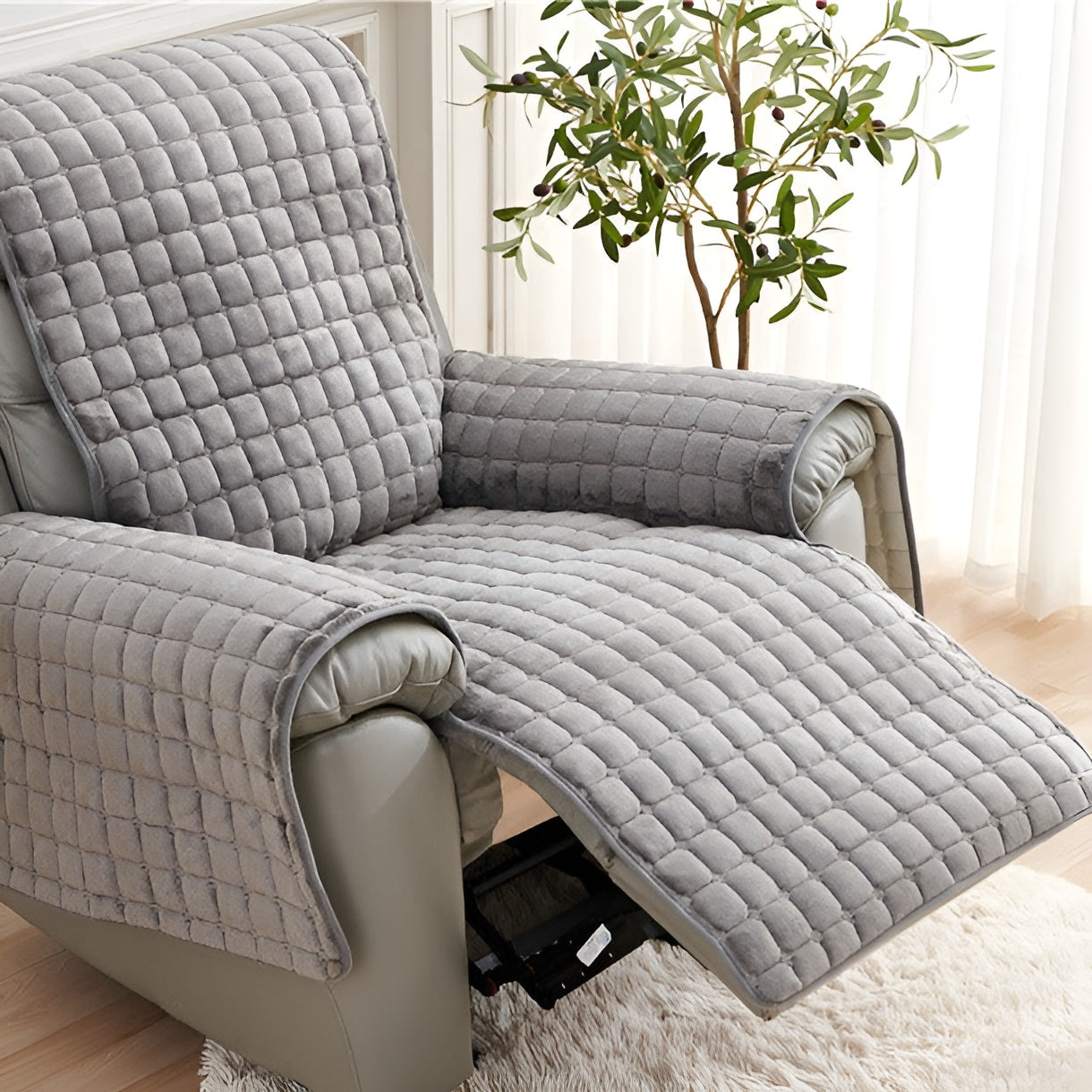 CuddleNest - Mjuk Vattenavvisande Fåtöljöverdrag för Hemmet